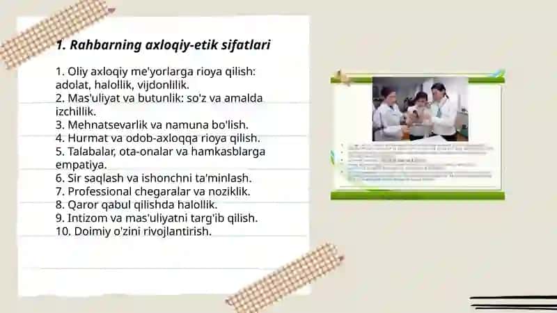 Talim muassasi rahbarining shaxsiy sifatlari 3