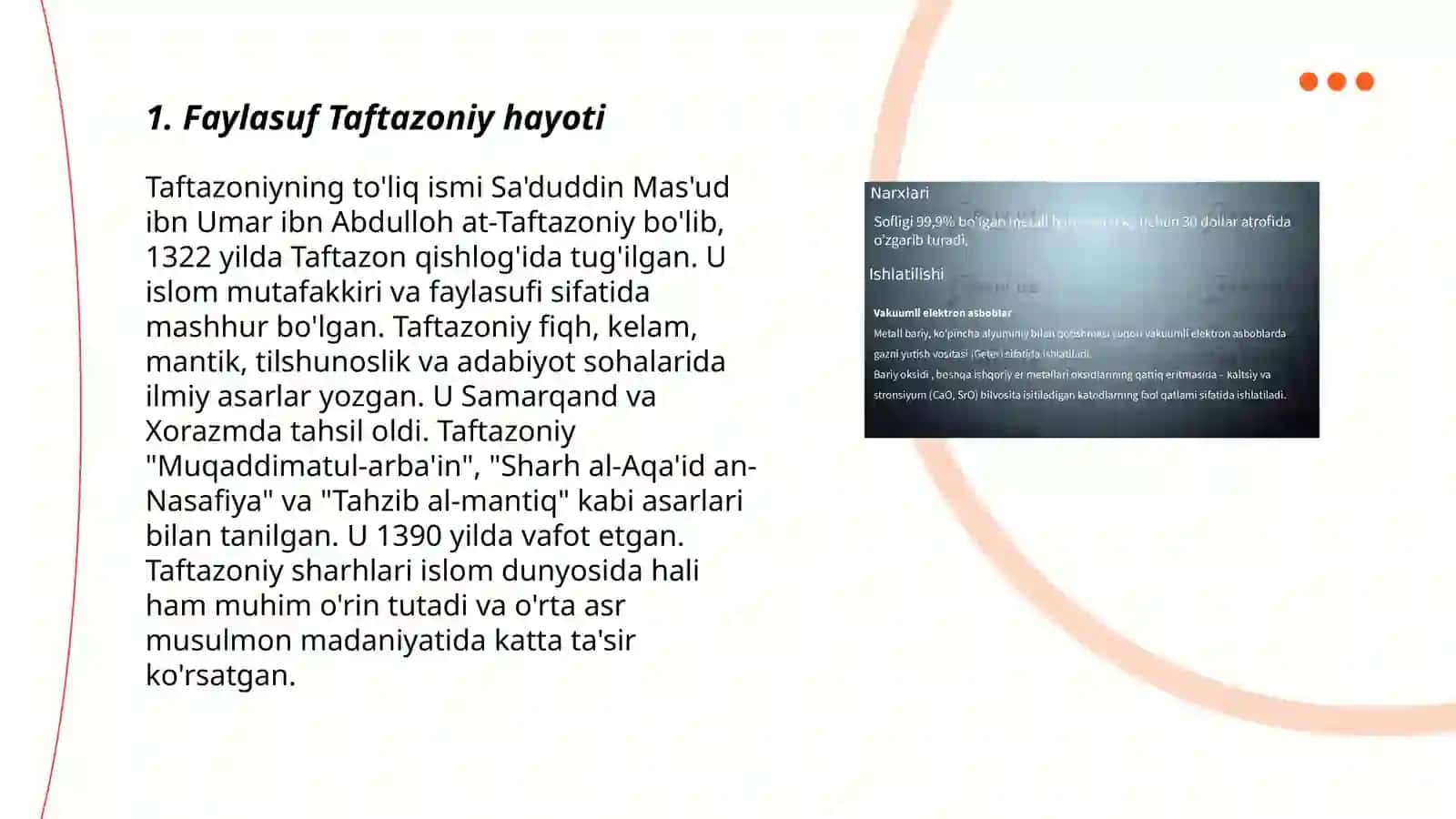 Faylasuf Taftazoniy haqida 3