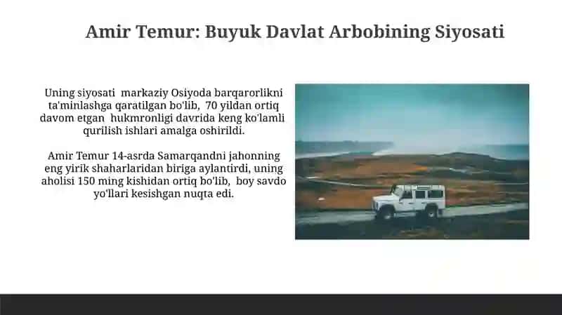 Amir Temur: Buyuk Davlat Arbobining Siyosati 3
