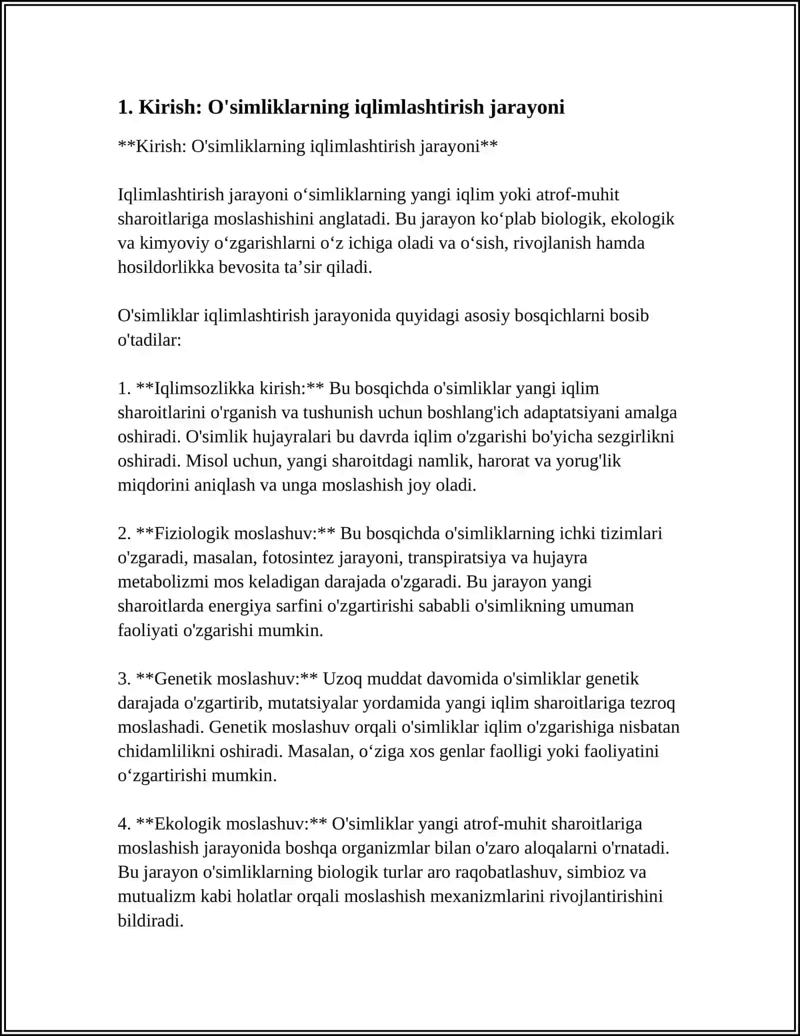 Iqlimlashtirish jarayoni 3