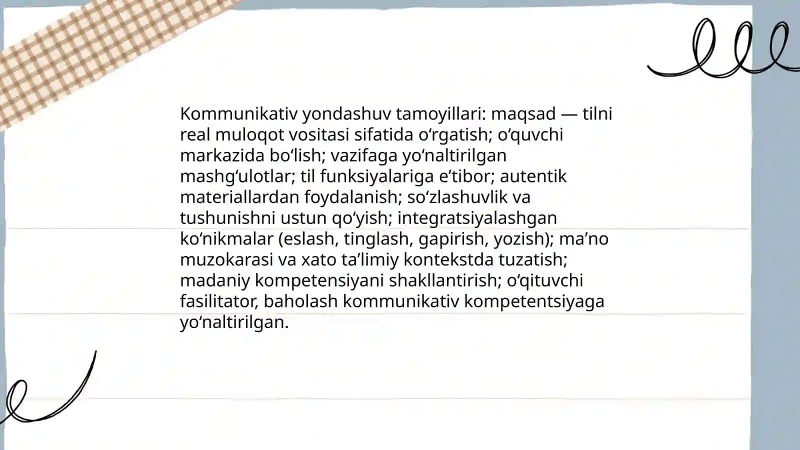 Chet tillarni o'rgatish tamoyillari 3