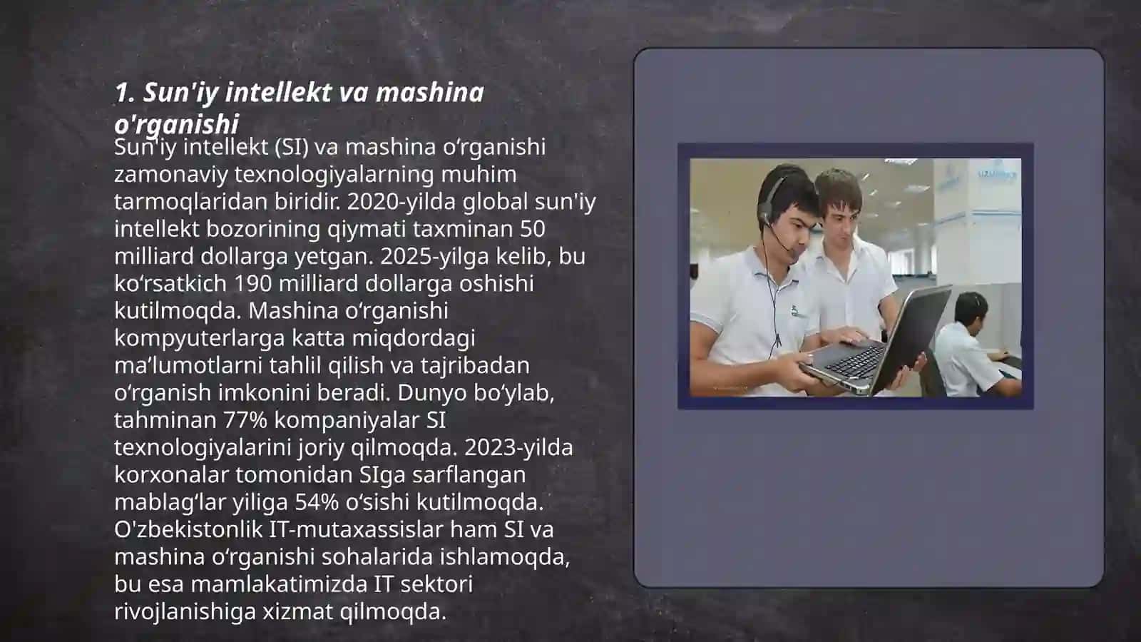 Sun'iy intellekt va mashina o'rganishi 3