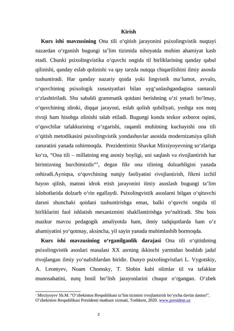 Ona tili oʻqitishning psixolingvistik asoslari 3