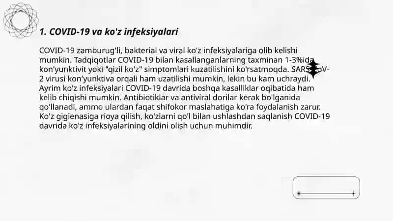 COVID-19 va ko'z infeksiyalari 3