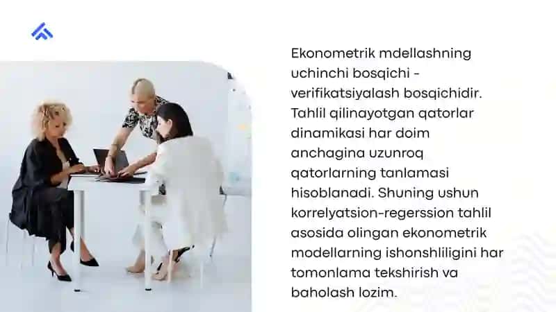 EKONOMETRIK MODELLARNI BAHOLASH 3