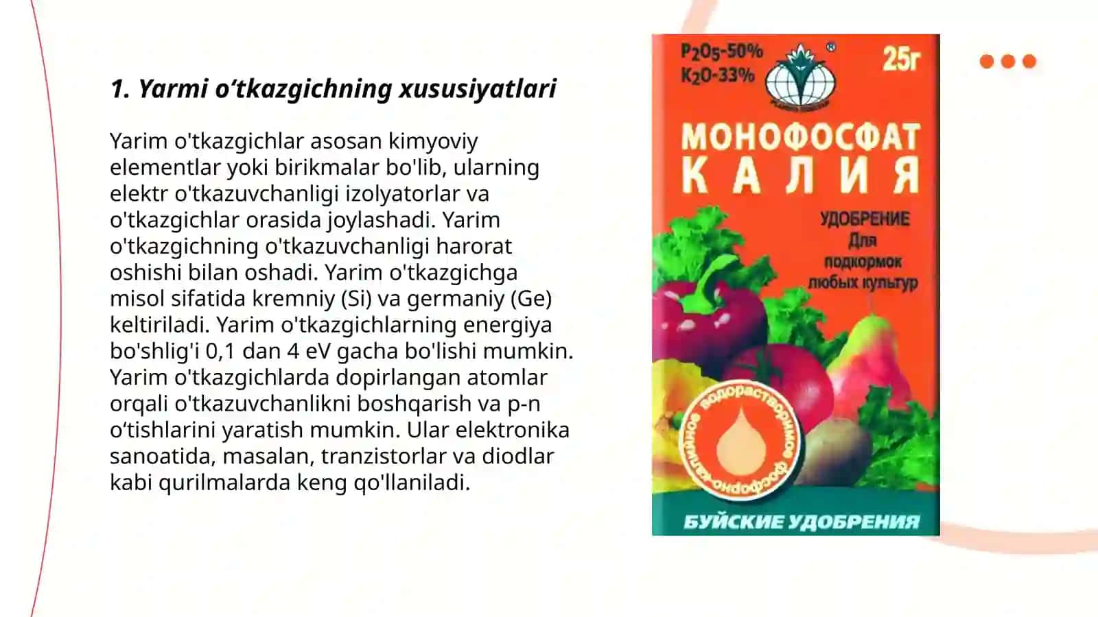 Yarim oʻtkazgichlar 3