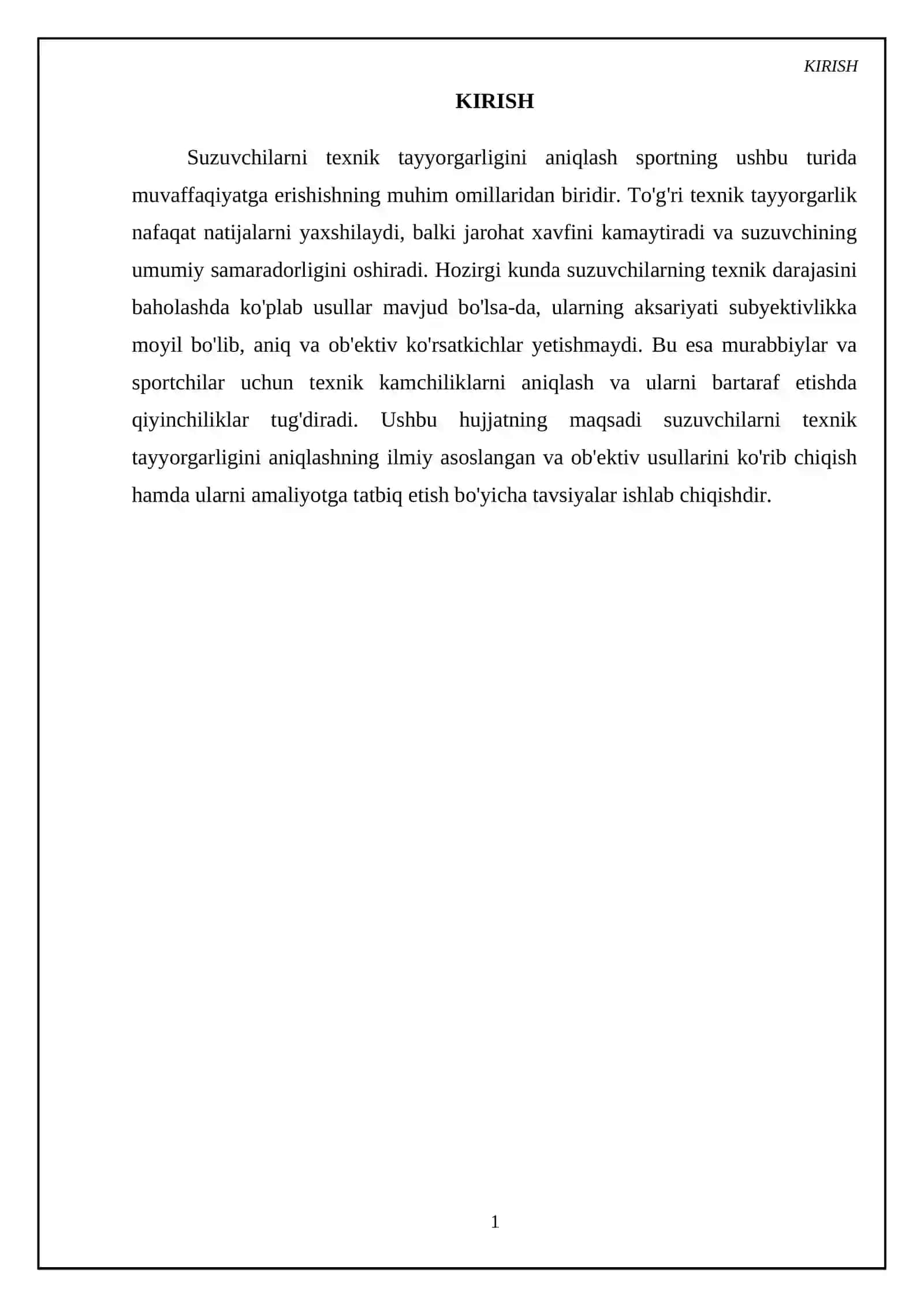 Suzuvchilarni texnik tayyorgarligini aniqlash 3