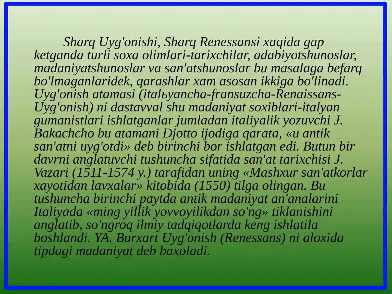 Madaniyatshunoslik asoslari 3