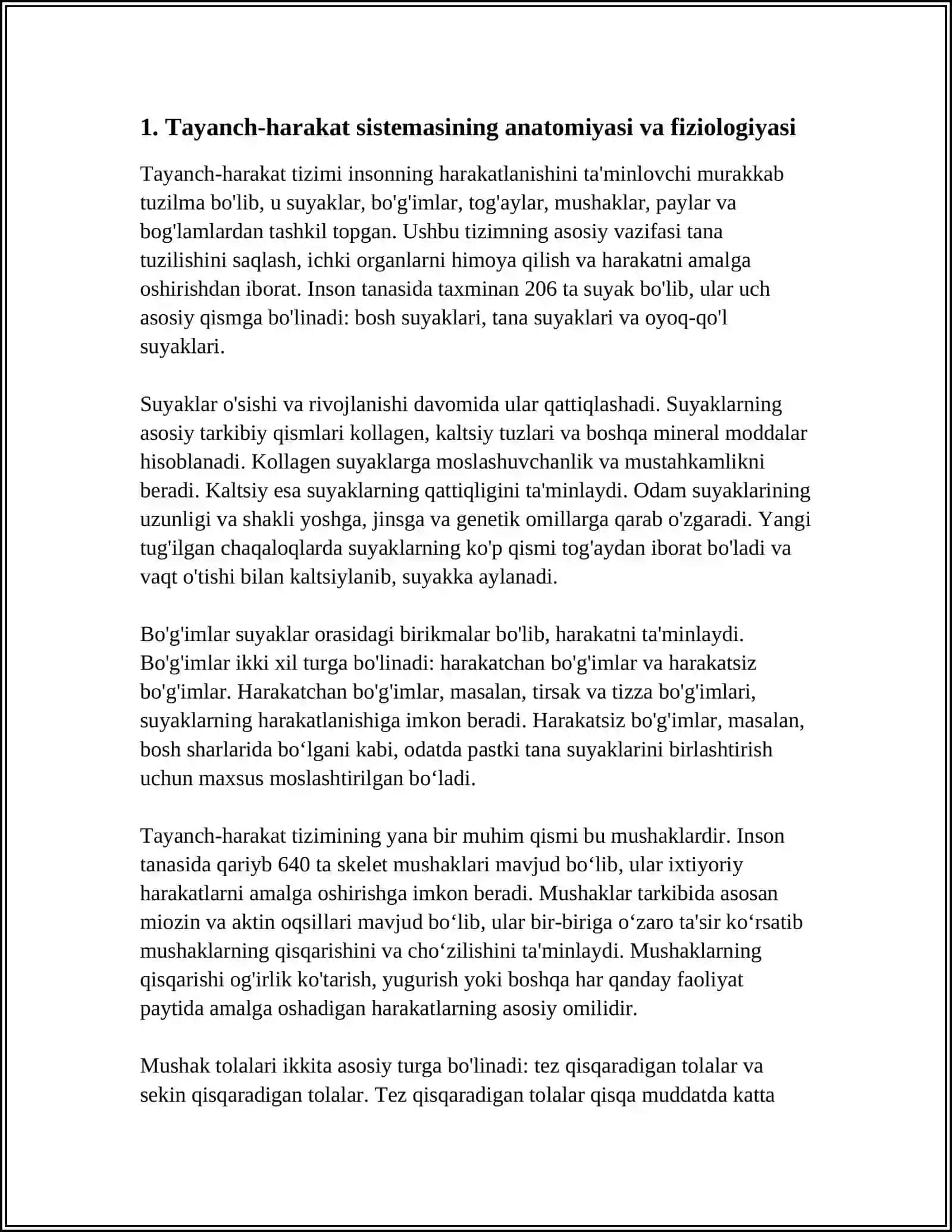 TAYANCH HARAKAT SISTEMASI 3