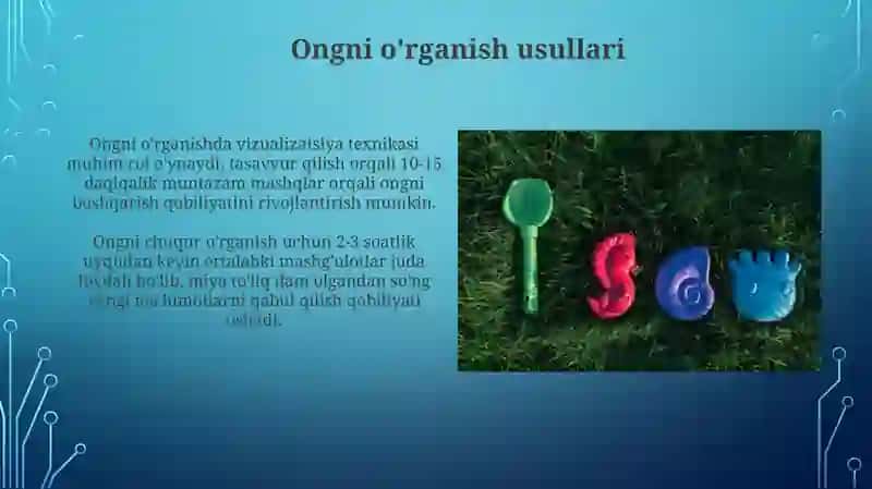 Ongning xossalari 3