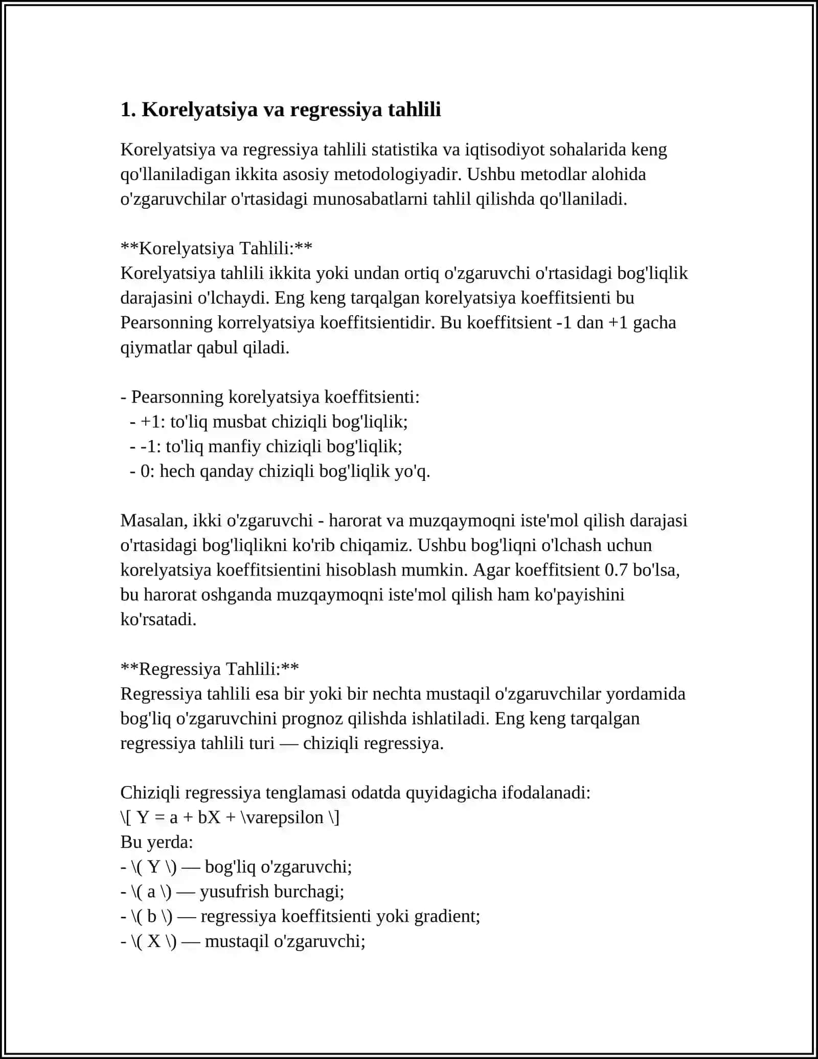 STATISTIK TEKSHIRISH USULLARI 3