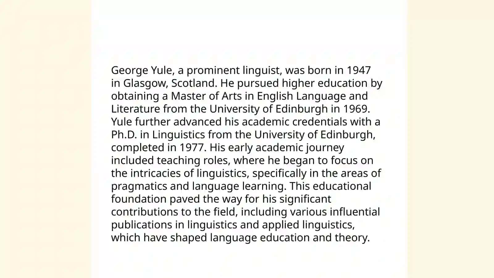 The life and work of George Yule 3