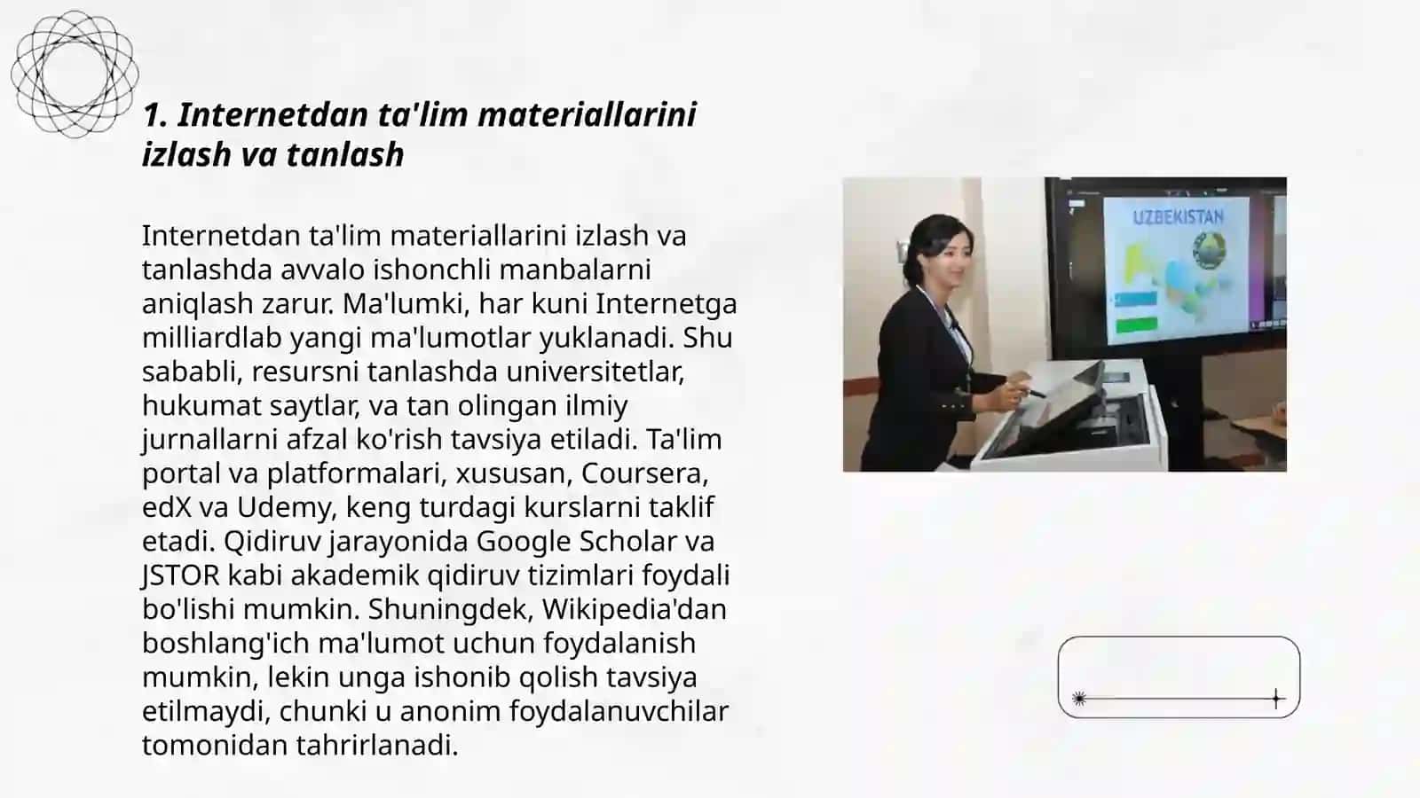 Ta'lim jarayonini tashkil etishda internet xizmatlaridan foydalanish 3