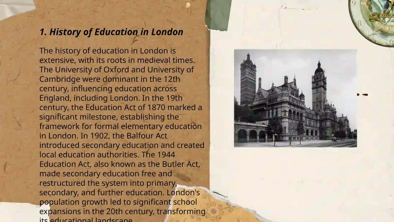 London and its education system 3