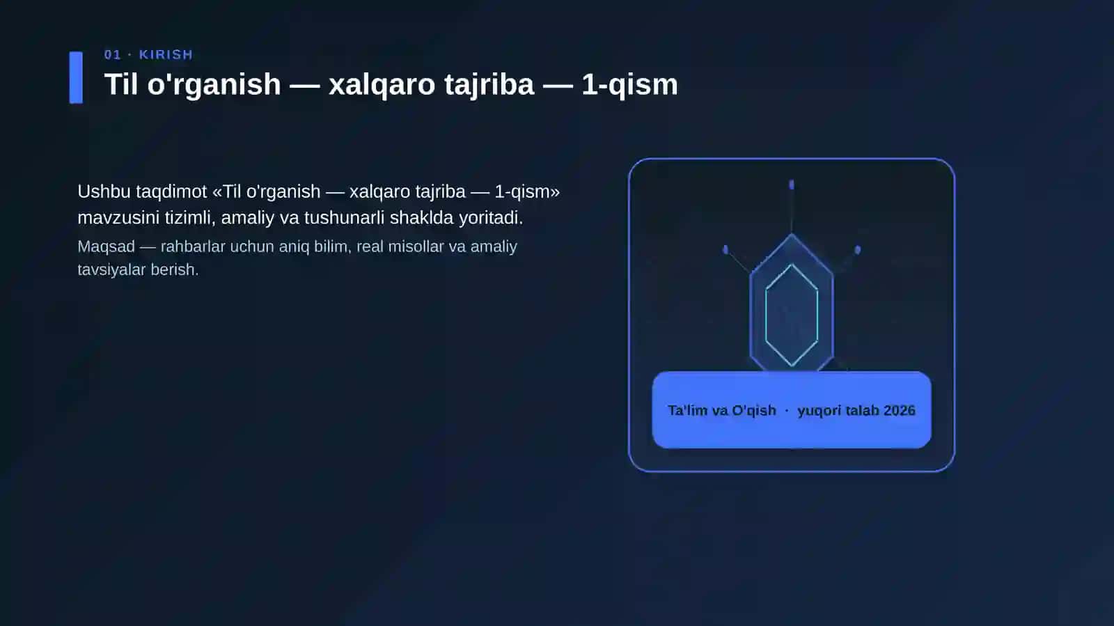 Til o'rganish — xalqaro tajriba — 1-qism 3