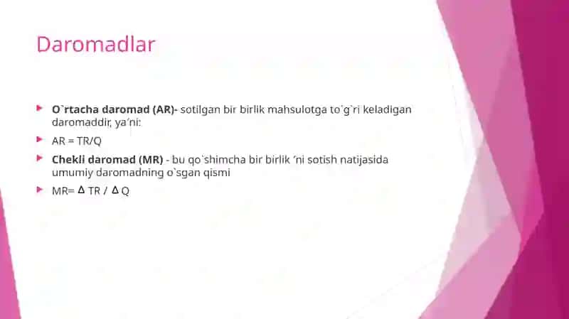 Foydani maksimallashtirish va raqobatli taklif 3