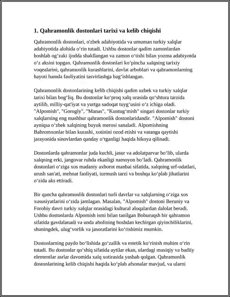 QAHRAMONLIK DOSTONLARI 3