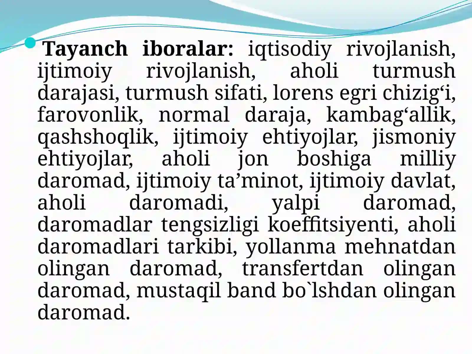 Aholiva mustahkam iqtisodiy o’sishning manbaalari 3