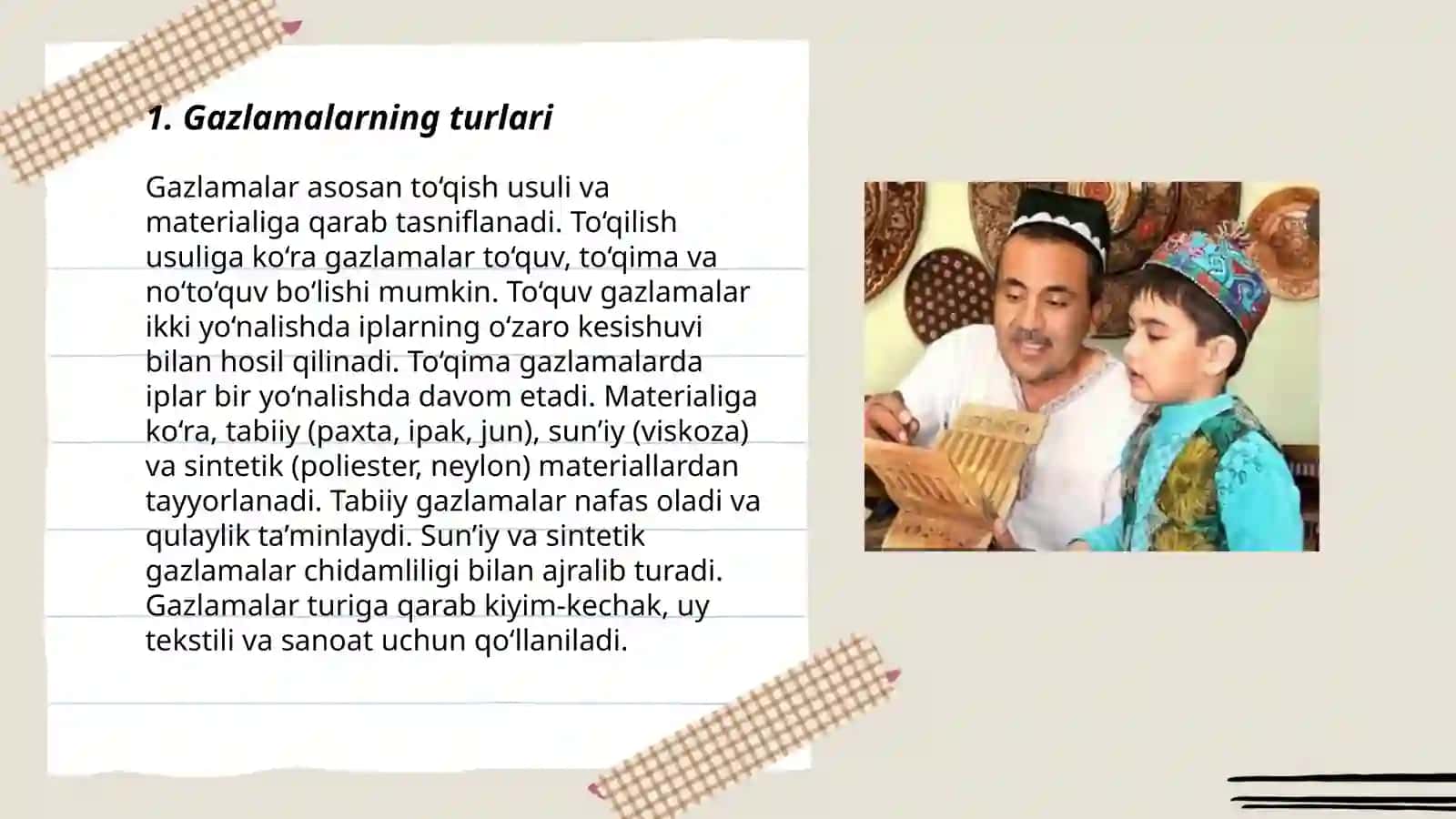 Gazlamalardan naqsh tayyorlash 3