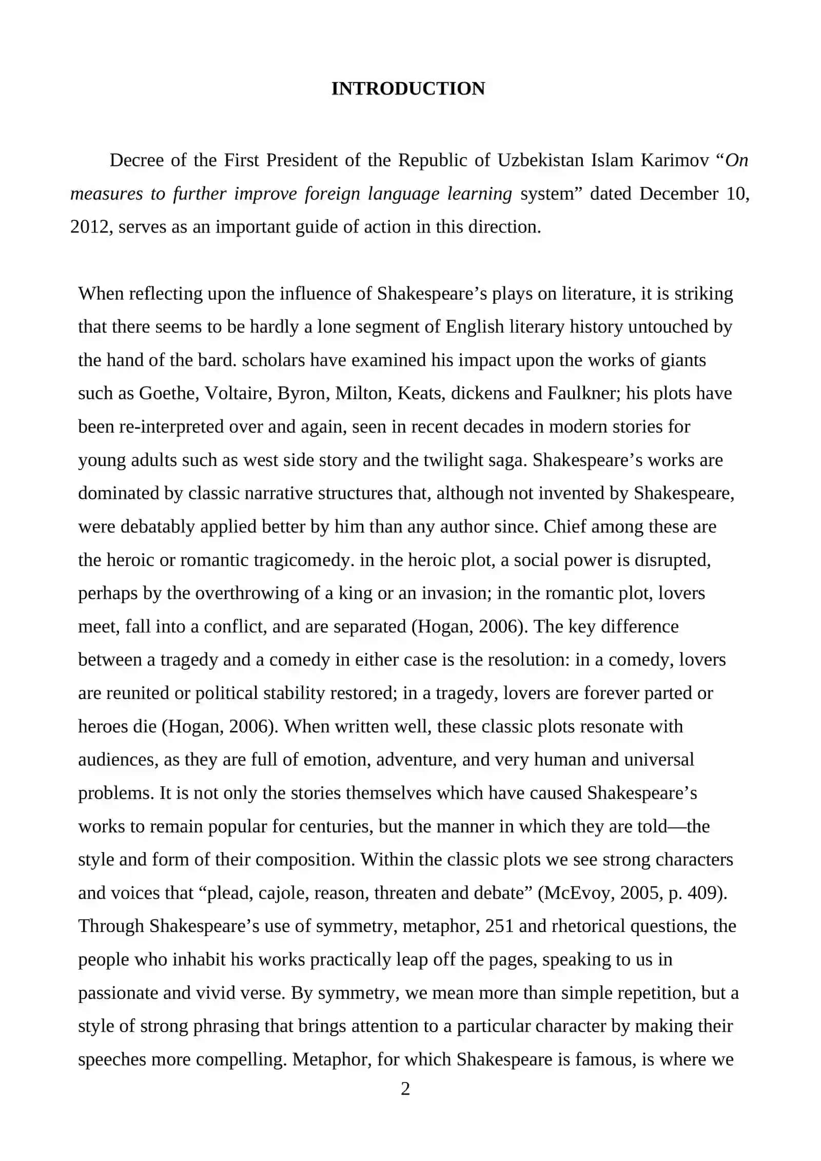 WILLIAM SHAKESPEARE’S CREATIVE WORKS 3
