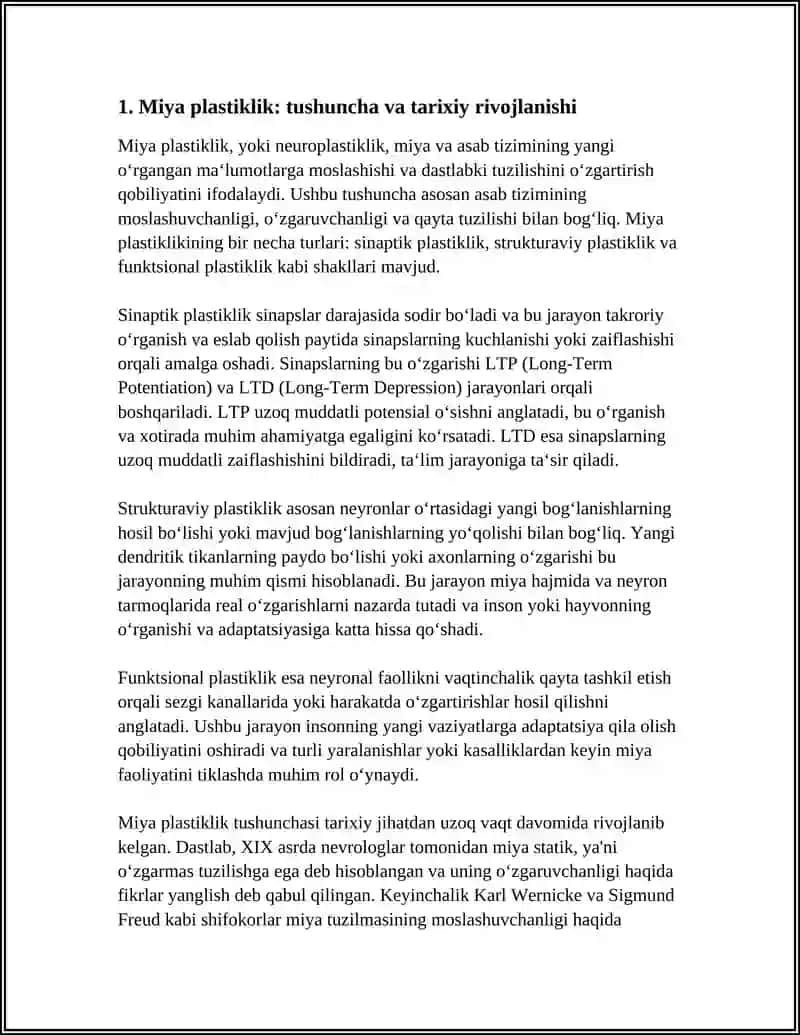 MIYA PLASTIKLIGI VA NEUROPLASTIKA JARAYONLAR 3