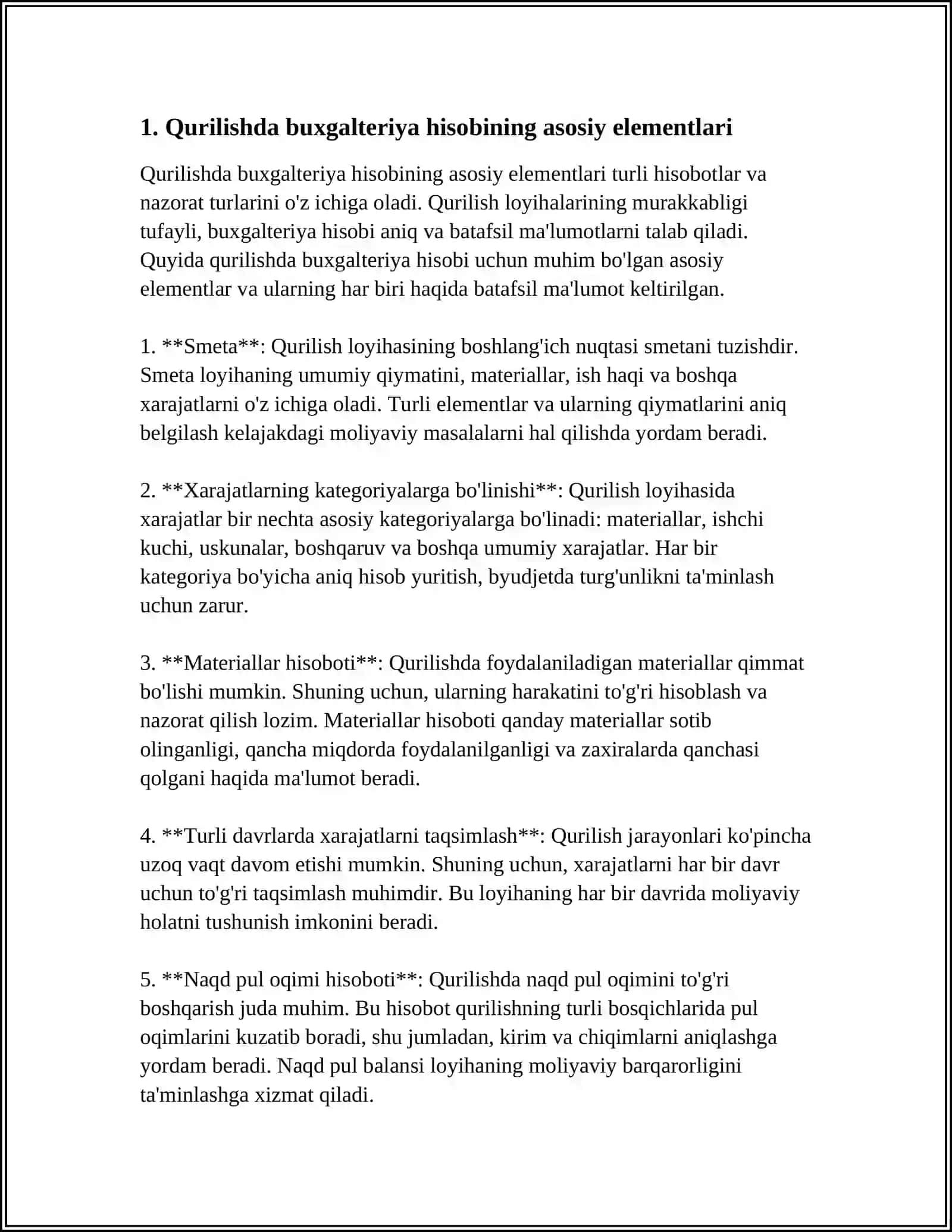 Qurilishda Buxgalteriya Hisobi va Audit 3