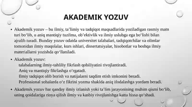 Akademik yozuv 3
