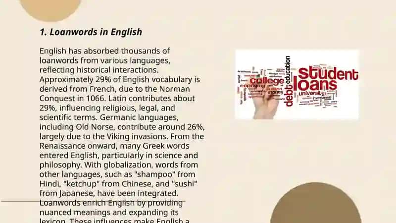 Loanwords in English 3