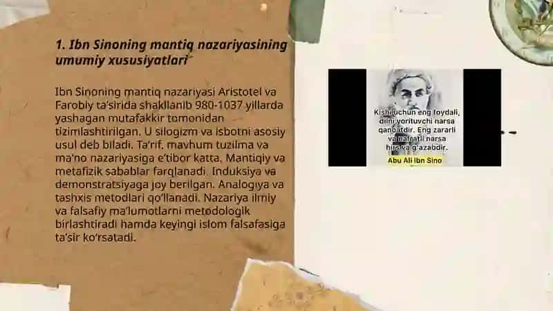 Ibn Sinoning mantiqiy qarashlari 3