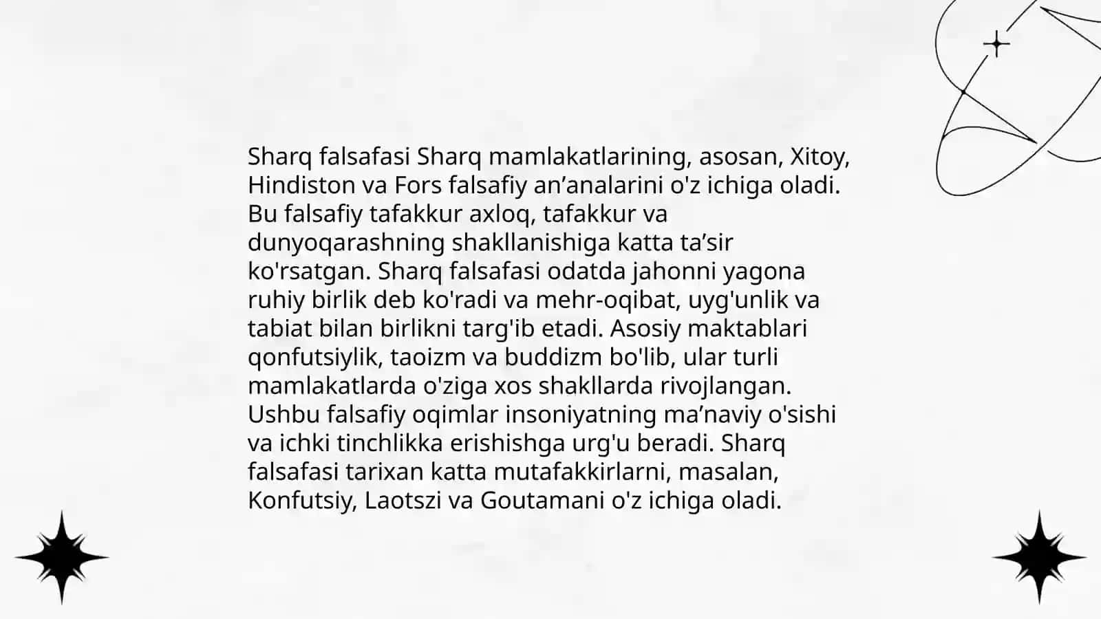 Sharq va G’arb Falsafasi 3