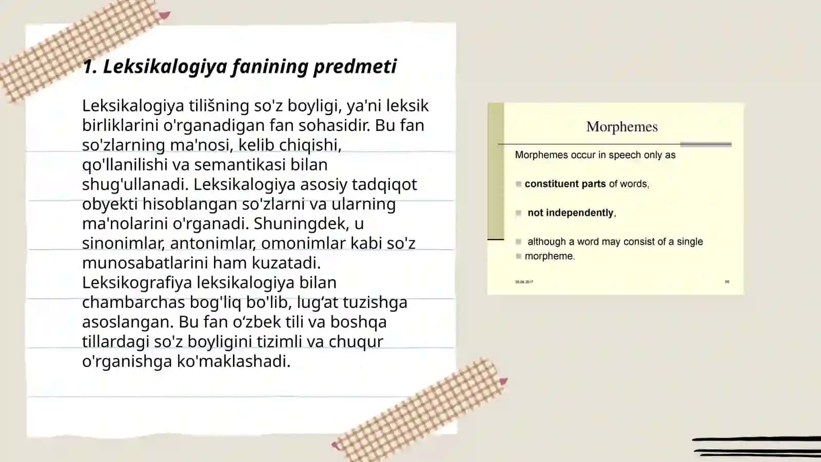 Leksikalogiya haqida umumiy ma’lumot 3