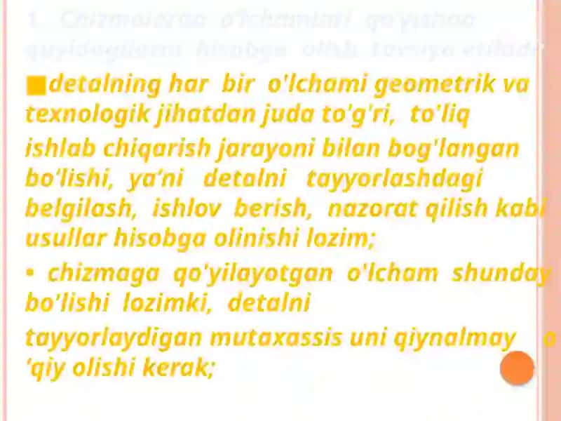 O’lcham qo’yish qoidalari 3