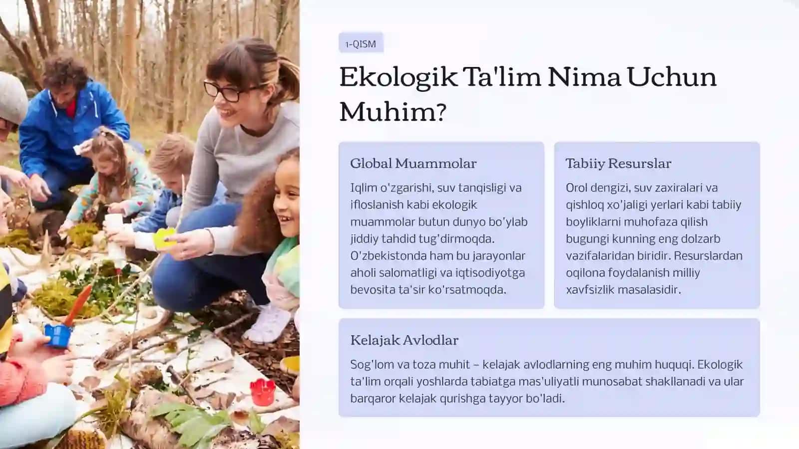 Ekologik Ta'lim Berish Davlat Standartlari 3
