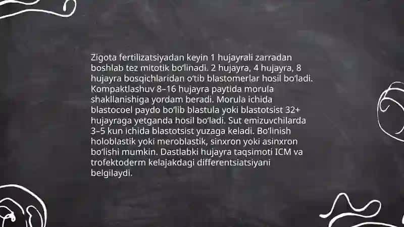 Embrional rivojlanish 3