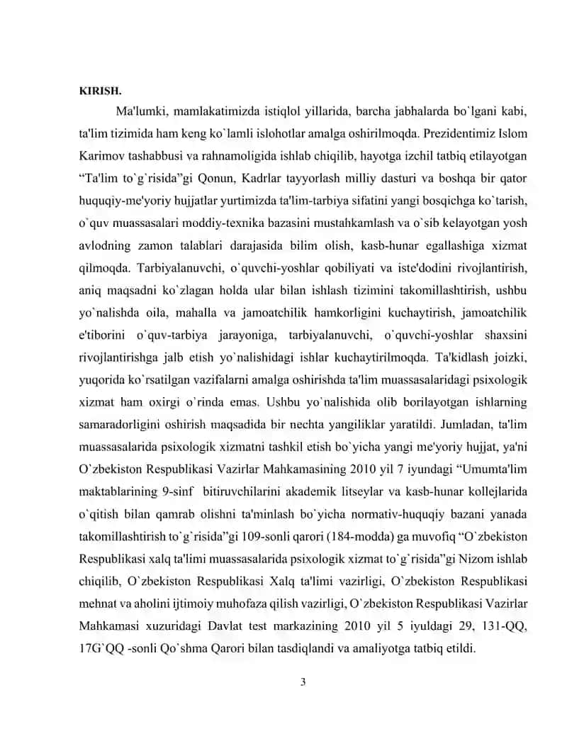 Ta'lim tizimida psixolog faoliyatining xuquqiy asoslari 3