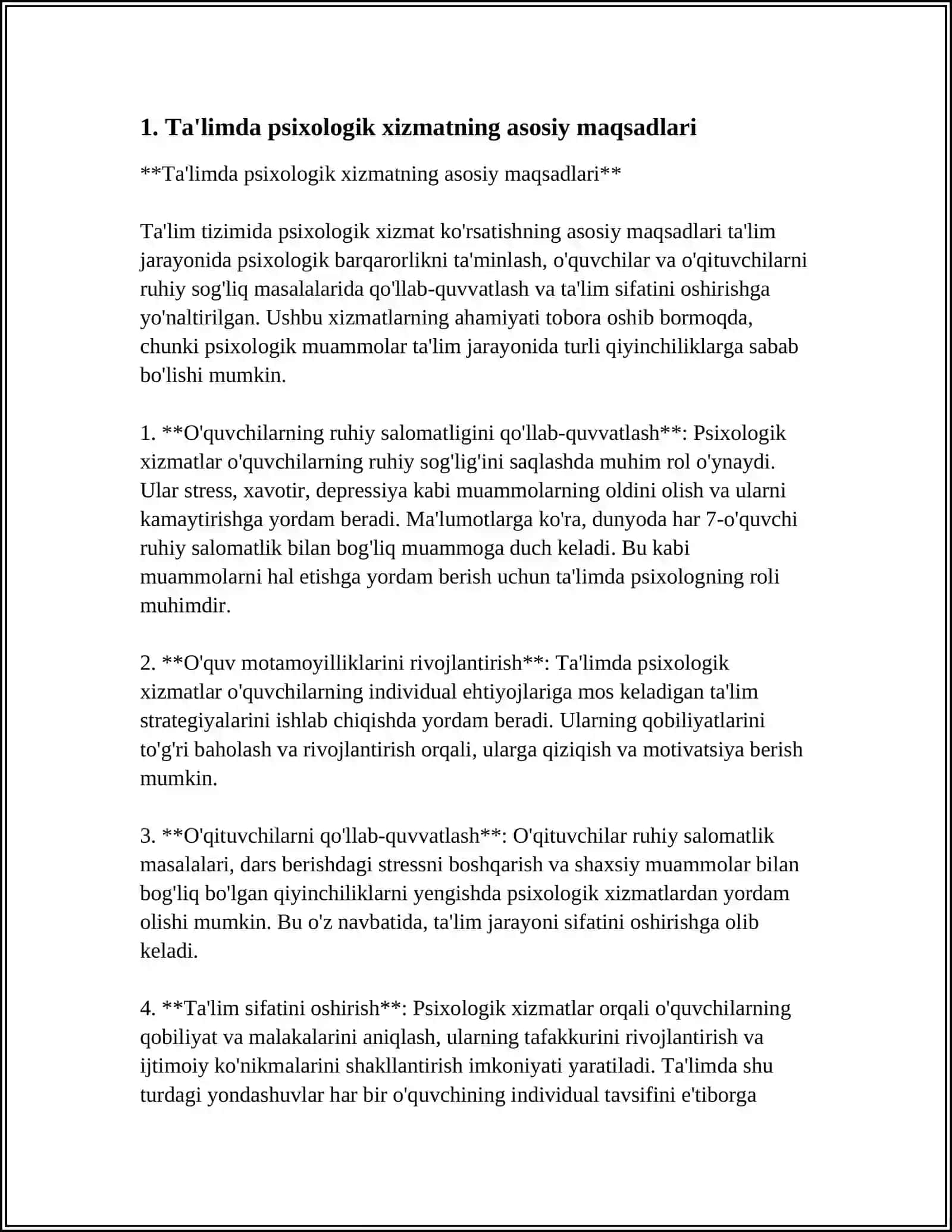 TA'LIMDA PSIXOLOGIK XIZMAT O'RNI 3