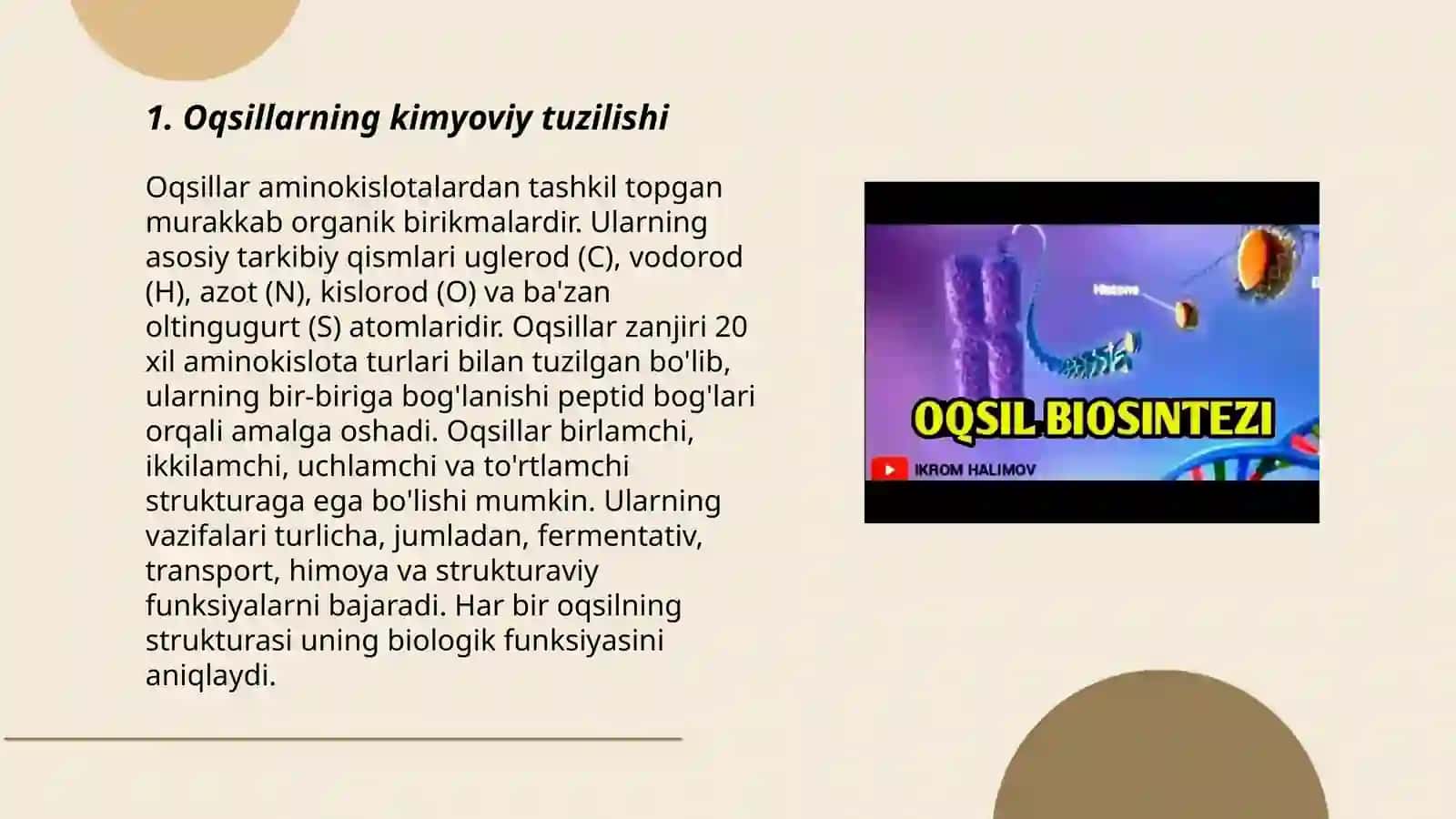 Oqsillar 3