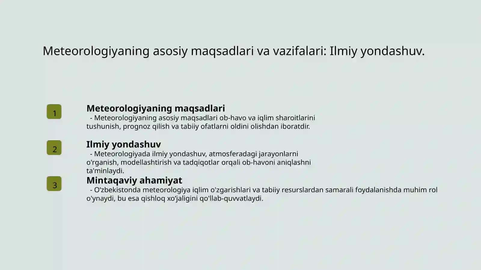 Meteorologiyaning maqsad va vazifalari 3