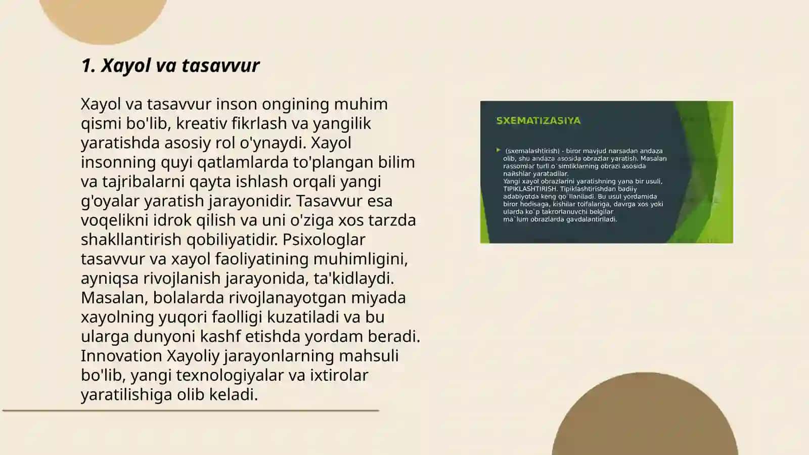Xayol haqida tushuncha 3