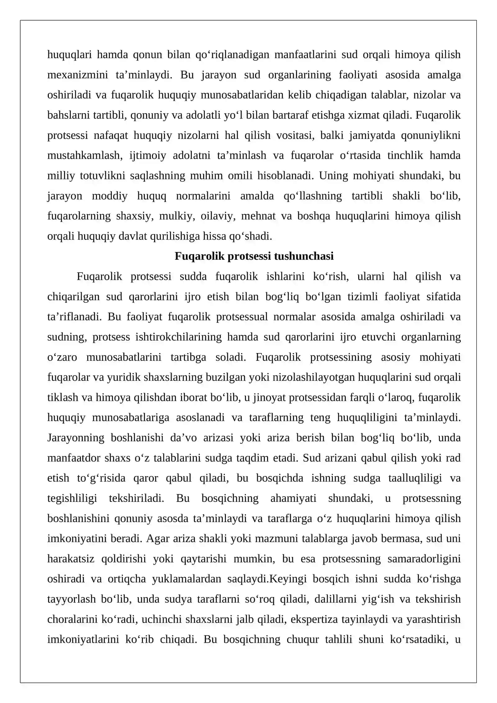 Fuqarolik protsessi tushunchasi va tizimi 3