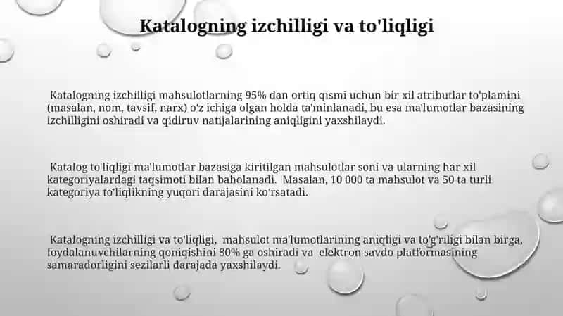 Yigʻma elektron katalogni shakllantirish modellari va algoritmlari 3
