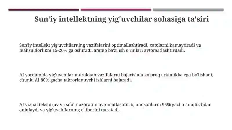 Sun'iy intellektning yig'uvchilar sohasiga ta'siri 3