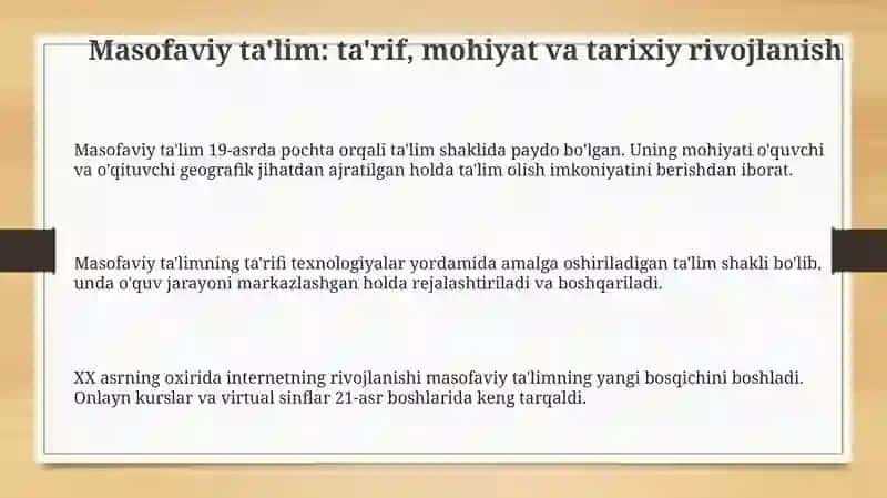 Masofaviy ta'lim 3