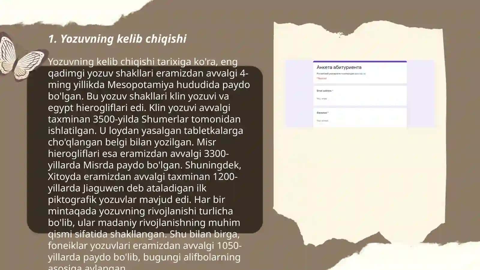Yozuv va uning rivojlanish bosqichlari 3