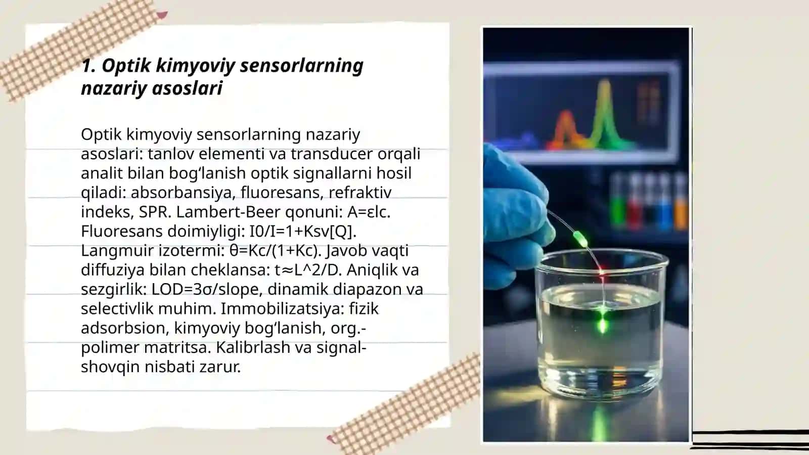 Optik kimyoviy sensor tayyorlash 3