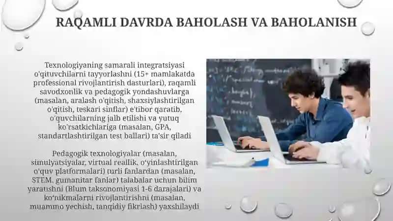 Pedagogik texnologiyalarning roʻli 3