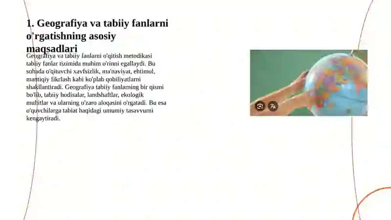 Geografiya va tabiiy fanlar oʻqitish metodikasi 3