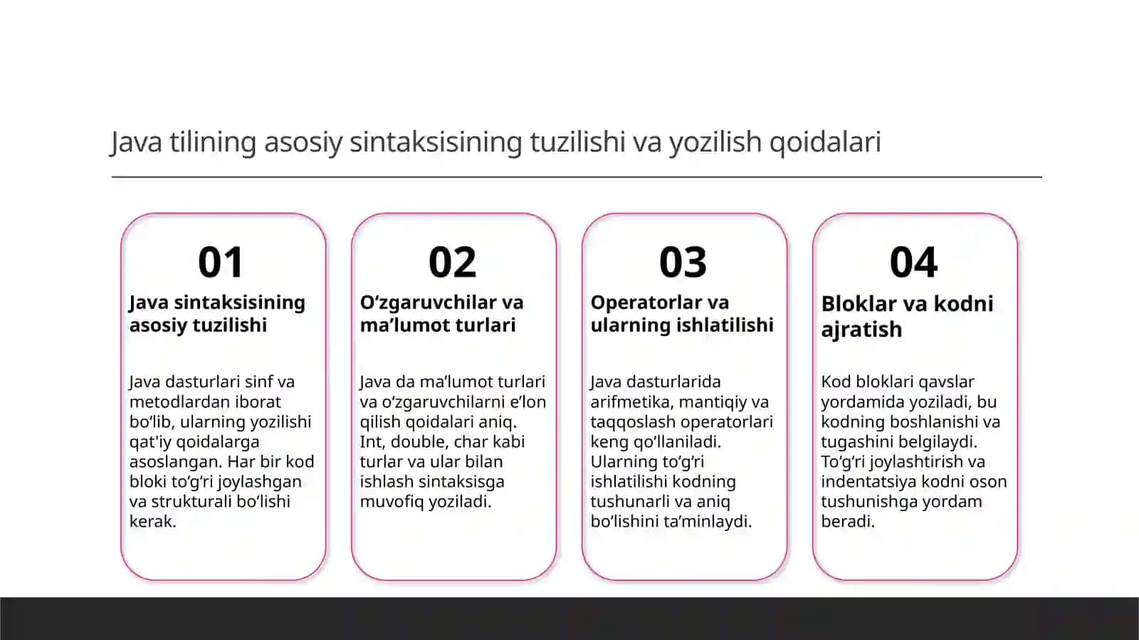 Javatiliningasosiyelementlarinitahlilqilish 3