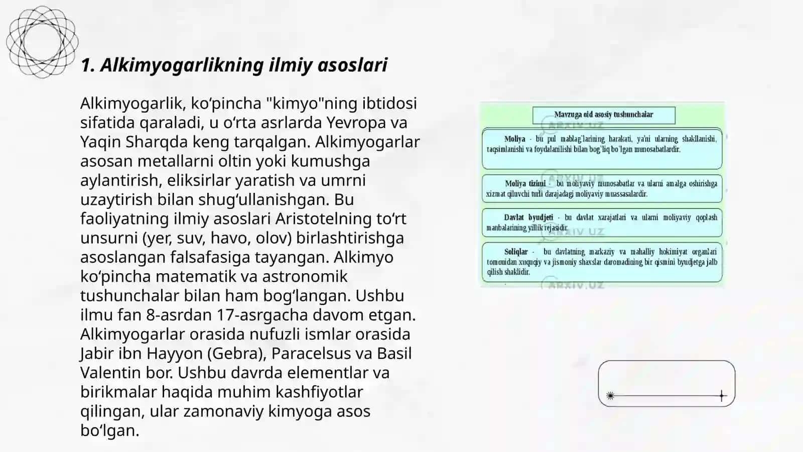Alkimyogarlikning ilmiy asoslari 3