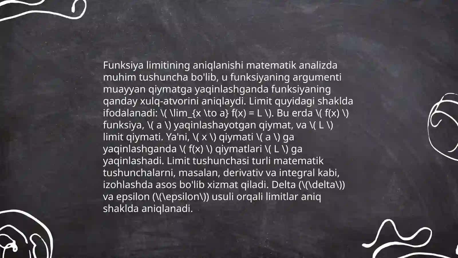 Funksiya limiti va uzluksizligi 3